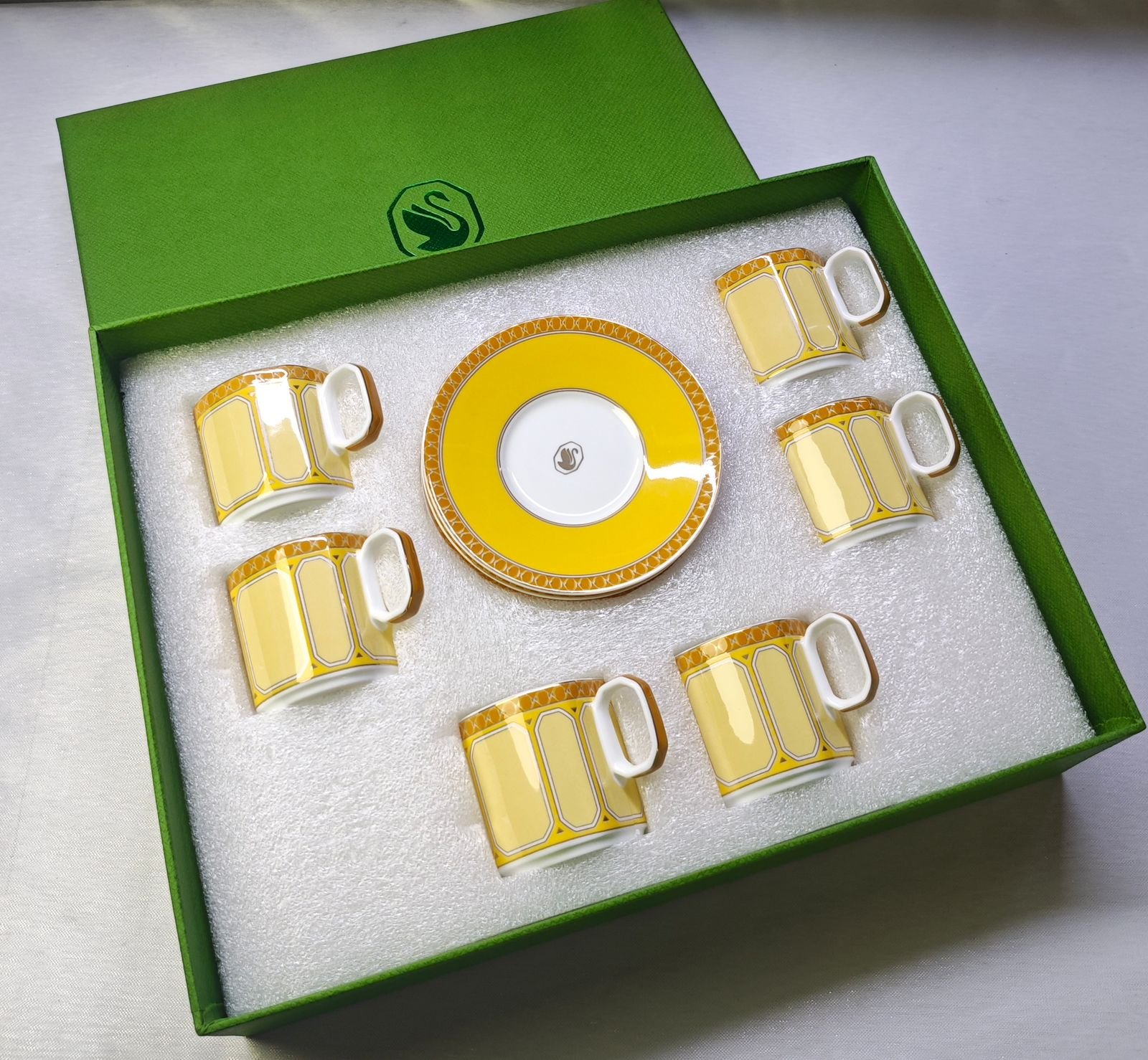 Swarovski Turkish coffee set of six cups with saucers available with many colors - Image 8 of 18